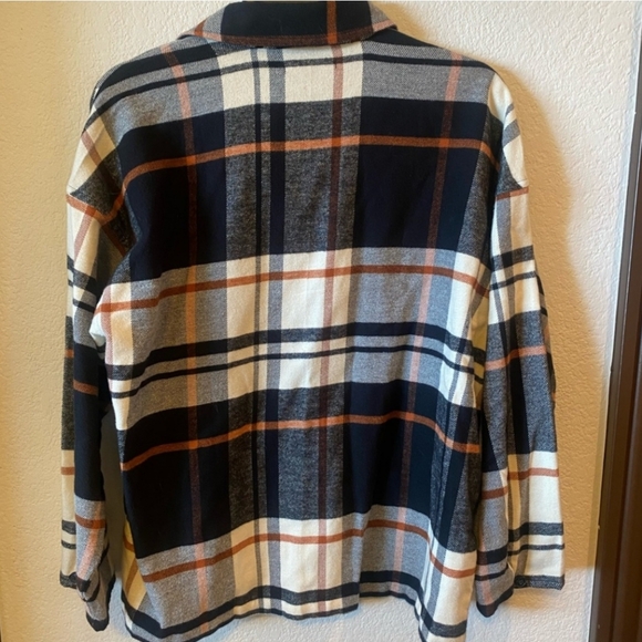 MADEWELL Bromley Oversized Plaid Flannel Shirt NWT - Picture 10 of 15
